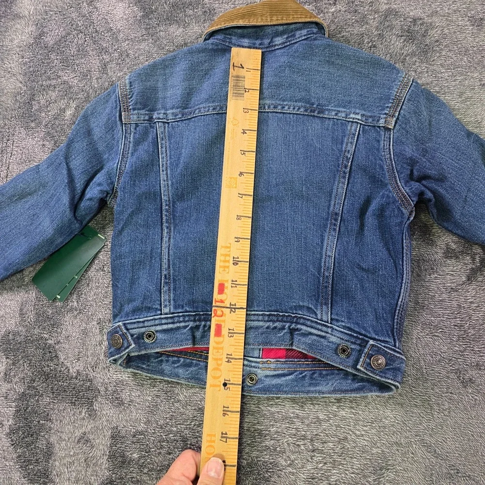 Ralph Lauren Polo Country Corduroy Collar Denim Jacket Baby Toddler Size 3